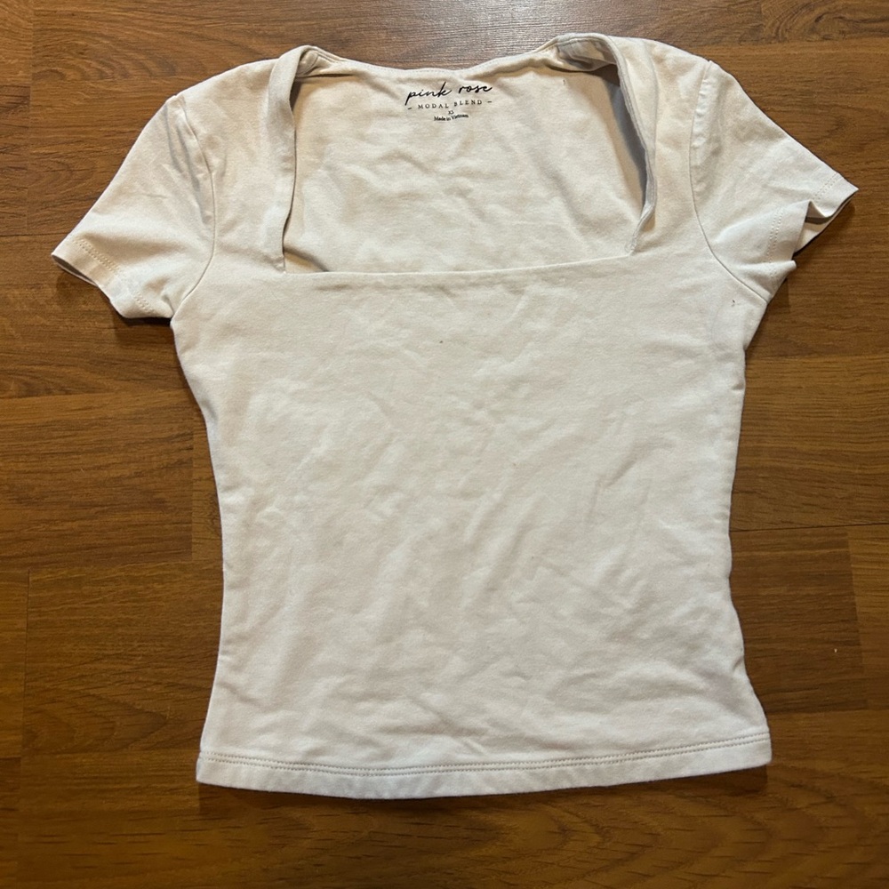 Pink Rose Square Teck Tee